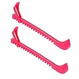 HMDZMR Ice Skate Guards Ice Skate Covers Adjustable Skate Guards Ice Hockey Skate Accessories for Kids Adults Ice Skating, Figure Skates, Hockey (Pink)