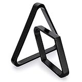 OwnMy Set of 2 Black Wooden Billiard Ball Racks Set, Vintage Solid Wood Billiard 8-Ball Triangle Rack and 9-Ball Diamond Rack Table Pool Ball Racks Set