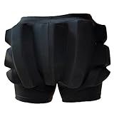 CRS Cross Extra Thick Padded Figure Skating Shorts. Double Thickness Crash Pad Pants for Roller, Inline, Ice Skating. Fall Impact Protection for Butt, HIPS, and Tailbone (1.5 inch, Ladies Small)