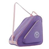 HEXIFUL Skate Bag for Ice, Inline, Roller & Quad Skates - Kids & Adults (Purple/Pink)