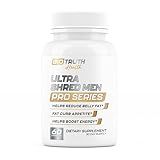 Ultra Shred Men | PRO Series | Fat Burner for Men to Sustain Muscle & Lose Weight - Boost Metabolism, Appetite Suppressant | 5 Research Backed Ingredients | 3rd Party Tested Supplement - 60 Capsules