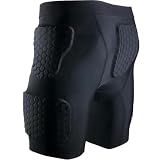 Padded Compression Shorts Padded Football Girdle Hip and Thigh Protector for Football Basketball ice Skating Rugby Soccer Hockey…