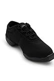 Capezio womens Canvas Sneaker dance shoes, Black, 8.5 US