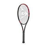 Dunlop Sports Team 285 Pre-Strung Tennis Racket, 1/4 Grip, Black/red