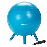 Gaiam Kids Stay-N-Play Children's Balance Ball - Flexible School Chair Active Classroom Desk Alternative Seating Built-In Stay-Put Soft Stability Legs, Includes Air Pump