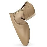Stelle Jazz Shoes for Women Leather Dance Shoes Unisex (Latte,8.5MW)