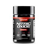 Snap Supplements Nitric Oxide Supplement with L-Arginine to Support Energy, Quick Recovery, Heart Health, Muscle Growth & Circulation, 60 Vegetarian Capsules (1 Month Supply)