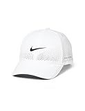 Nike Dri-Fit ADV Club Structured Swoosh Cap, White/Black, Small/Medium