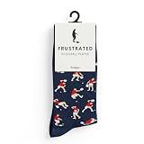 feetopia Socks with Frustrated Pickleball Player Design, Ideal Picklebal Gift for Men, 1 Pair Per Pack, Size 8-13