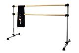 Vita Vibe - USA Made - Prodigy Series Ash Wood Ballet Barre - Portable Double Bar with Carry Bag - Freestanding Stretch/Dance Bar - 4 FT - 5 FT