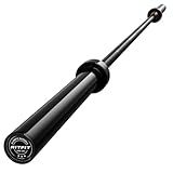 RitFit Elite 7ft Olympic Barbell, Robust 45lb Barbell for Weightlifting and Powerlifting, Superior Olympic Bar with Exceptional 500lbs Load Capacity, Weight Bar for 2” Standard Plates Black