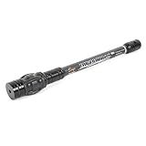 SUNYA Archery Stabilizer for Compound Bow, Carbon Fiber Body Flexible Core with Damping System and Weights, Expedition Pro Series,Fit Bow Wrist Sling (Black Carbon, 10")