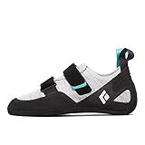 BLACK DIAMOND Women’s Momentum Rock Climbing Shoes | Engineered Knit Upper | 4.3mm Rubber Outsole | Breathable All-Day Comfort | Black-Alloy | Size 9.5