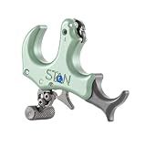 Stan OnneX Clicker Thumb Bow Release Aid for Archery & Hunting - Adjustable, DLC-Coated Resistant Internals, Smooth Action, Click-Feedback System, Modular 3 or 4 Finger Fit, Sage, X-Large