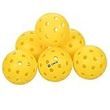 Onix Pure 2 Outdoor Pickleball Balls Specifically Designed and Optimized for Pickleball Yellow 6-Pack