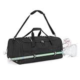 GOBUROS Lacrosse Bag Holds 2 Sticks and Shoes, Lacrosse Equipment Backpack
