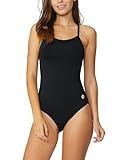 baleaf Women's Athletic Training Adjustable Strap One Piece Swimsuit Swimwear Bathing Suit Black 34