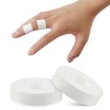 COMNICO Finger Tape, White Extra Strong 0.6-Inch x 32-feet Athletic Tape for Fingers Feet Sweat Volleyball Finger Tape for Outdoor Sports Climbing Football (2)