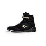 Everlast Elite V2 Boxing Shoes: Your Ultimate Training Companion for Excellence and Durability Boxing Shoes, Elite 2 Shoes, Training Footwear (Black, Size 7)