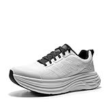 NORTIV 8 Women's Walking Shoes Cushion Running Tennis Shoes ActiveFloat Non-Slip Comfortable Breathable Workout Gym Sports Athletic Fashion Sneakers,Size 8,White,SNWS245W