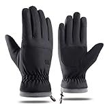 Eohak Men and Women Ski Gloves Winter Cold Weather Gloves Touchscreen Warm Waterproof Gloves for Cycling, Running, Driving, Skiing