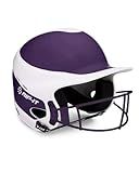 RIP-IT | Vision Pro Softball Batting Helmet with Face Mask | Matte Shimmer | Two-Tone Purple M/L | Lightweight Women’s Sport Equipment