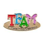 Trainers Warehouse Team Spirit Lapel Pins – 10 “Success Through Teamwork” Enamel Pins for Recognition, Rewards, and Motivation