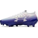 Under Armour Men's Blur Pro Football Cleats, (106) White/Royal/Caspian, 10, US