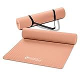 Circuit Fitness by Marcy 1/4-inch (6mm) Non Slip Multi-Purpose Exercise Yoga Mat with Carrying Strap - Sunset Orange