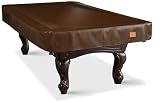 BEARCOVER Heavy Duty Leatherette Billiard Pool Table Cover, Waterproof & Tearproof Cover for Pool Table 7/8/9FT 8Feet-Coffee