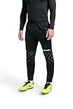 KELME Men's Goalkeeper Pants - Padded Goalie Leggings, Size Large, Black/Green