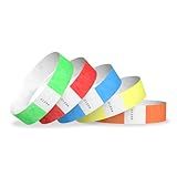 500 WristCo Tyvek Wristbands for Events – 500 Count, 5-Color Variety Pack – Tamper-Proof Design Prevents Reuse – Premium-Grade Bracelets for Hospital & Medical ID, Party, VIP Identification