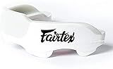 Fairtex MG3 Gel Mouth Guard Protection | Ultimate Protection for Contact Sports | Custom Fit, BPA-Free, Latex-Free | Quick Tether Connect, Heavy-Duty Shock Frame, Gel-Fit Liner (White)
