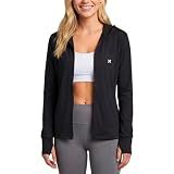 Hurley Women's Sun Hoodie Jacket, SPF 50+Protection Long Sleeve Sun Shirt