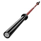 Mikolo 7ft Olympic Barbell, Barbell for Weightlifting and Powerlifting 45lb, Olympic Bar for 1500lbs Capacity, Weight Bar Fit 2” Standard Weights, Red