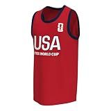 Outerstuff FIFA World Cup 2026 Mens Sleeveless V-Neck Basketball Jersey,USA,Large