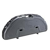 Plano Protector Compact Bow Case, Black, Hard Bow Case, Holds up to Five Arrows, Anti-Crush Archery Storage and Protection