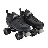 Chicago Skates Bullet Speed Quad Roller Skates – Durable, Top Performance Indoor/Outdoor Youth Skate Shoes for Women & Men Beginner 62mm Urethane Wheels & Low-Cut Ankle Boots for Agility