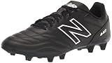 New Balance Men's 442 V2 Academy FG Soccer Shoe, Black/White, 10 Wide US