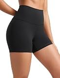 CRZ YOGA Butterluxe Biker Shorts 4" Black Medium