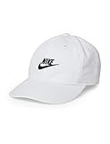 Nike Kid's Club Unstructured Futura Wash Cap, White/Black, 1SIZE