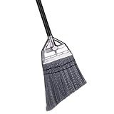 Fuller Brush Angle Broom – Heavy Duty Broom with Split End Bristles, Steel Handle, Indoor/Outdoor Floor Sweeper for Home, Garage, Patio