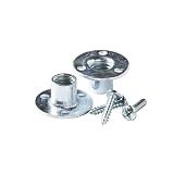 Escape Climbing 100 Pack Screw-in T-Nuts | Durable Steel Hardware for Rock Climbing Holds | Easy Installation with Screws Included