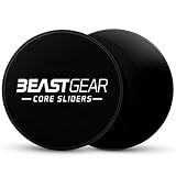 Beast Gear Exercise Sliders for Working Out - Dual Side Core Sliding Discs, Ab Sliders for Workout, Carpet, Hard Floors Fitness Sliders Gym Equipment for Home