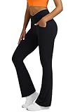 Yoga Pants for Women Flare Leggings with Pockets Crossover Yoga Leggings | Soft
