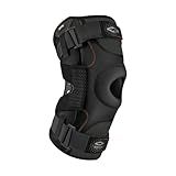 Shock Doctor Knee Brace, Compression Knee Brace for Men & Women, Hinged Knee Brace with Side Stabilizers, Maximum Support, Adjustable Dual Hinges, Knee Braces and Knee Support