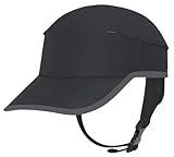 Surf Hat Quick-Dry Sun Hat with Adjustable Chin Strap for Surfing Water Sports Baseball Cap (US, Numeric, 7 1/4, 7 1/2, Black)