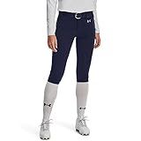 Under Armour Womens Utility Softball Pants 22, (410) Midnight Navy / / Baseball Gray, Small