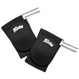 Fairtex Elastic Elbow Pads EBE1 Muay Thai Kick Boxing Protect Soft Fabric (Black)