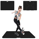 koretech Tap Dance Floor, Portable Dance Floor, Professional Tap Board for Tap Dancing, Cushioned Base Dance Practice Floor, 48'' x 28'', Black